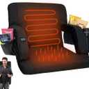 Double Heated Portable Reclining Bleachers Back Chair, Stadium Seats with Heated Back and Cushion, Outdoor Chair Cushion, Beach Chair , Stadium Chair with Back and Arm Support for Sport Events