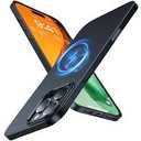 TORRAS Magnetic Slim Fit for iPhone 16 Pro Case, 6.3 inch, UltraThin Case Compatible with MagSafe, Lightweight Matte AntiScratch Hard PC Cover Phone Case for iPhone 16 Pro OriginFit, Black