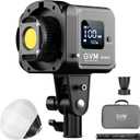 GVM 80W LED Video Light with Lantern Softbox and Tripod Stand Kit, Bi-Color 2700K-7500K 12 Scenes CRI97+ Bowens Mount Studio Light, APP Control COB Continuous Output Lighting for Video Recording
