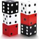 6pcs Dice Decor -Inspired Centerpieces for Graduation Prom and Game Night Jumbo Event Props and Easy Setup for Festive Table Display