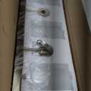 4 Light Bathroom Vanity Light Modern Brushed Gold Bathroom Light Fixtures Over Mirror with Hammered Glass Lampshade for Kitchen Hallway