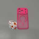 Designed for iPhone 17 Pro Case, Compatible with MagSafe, [Camera Protection] [15FT Military Drop Protection] Shockproof Translucent Matte Anti-Slip Phone Case, 6.3", Hot Pink