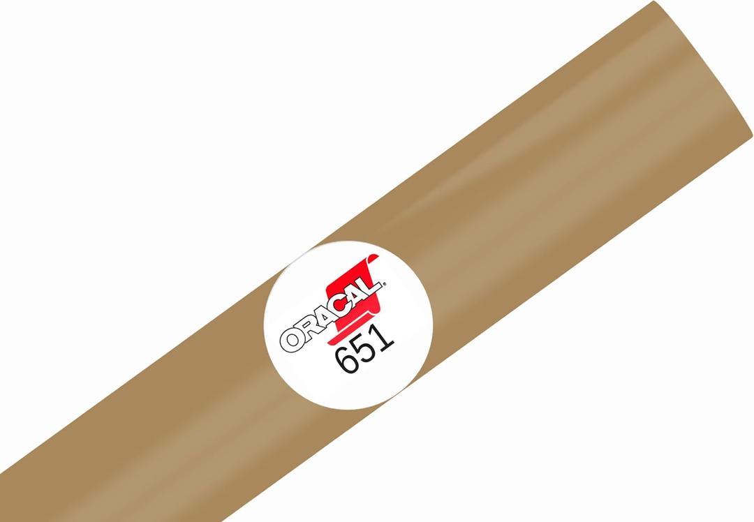 ORACAL 651 Glossy Permanent Vinyl 12 Inch x 10 Feet - Light Brown