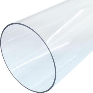 Piutouyar Round Clear Rigid Tubing Pipe,3.78 Inch (96 mm) ID x 4 Inch (100 mm) OD x 12 Inch (305 mm) Length Rigid Tubing Plastic Polycarbonate Tube