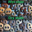 Natural River Stone Plant Weights for Aquarium, Handmade Pebble Anchors for Aquatic Plants, Fish Tank Decorations, Unique Shape & Size, Landscape Plant Weights (0.8 2holes 6pcs)