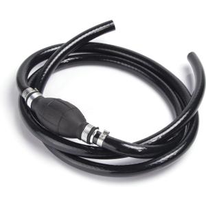 Fuel Line Assembly, Nylon Braided 5/16" 8mm Tank Fuel Hose Gas Line with Hand Primer Pump Bulb 6FT for Marine Outboard Boat Motor & RVs