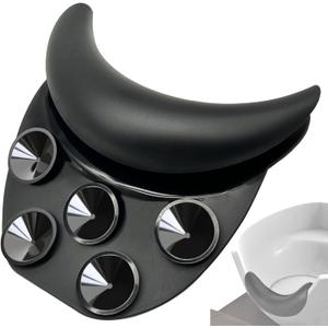 Shampoo Bowl Neck Rest for Sink, Silicone Neck Rest Cushion with Suction Cup, Portable Hair Washing Sink Neck Support Non-Slip for Salon Home Wash Basin