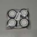 4Pcs Rubber Tire Plastic Wheel Tyre for Tamiya XV-01 XV01 TA06 TT-01 TT-02 PTG-2 RC Rally 1/10 RC Car Upgrades Parts Accessories