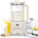 8 in 1 Nut Milk Maker Blender With 20 Bladers,40oz Soy, Almond, Oat, Coconut, Plant Based and Non Dairy Beverages, Automatic Soybean Machine With Delay Start/Keep Warm/Boil Water/Auto-clean.