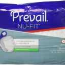 Prevail Nu-Fit Incontinence Briefs, Unisex Disposable Adult Diapers with Tabs for Men & Women, Maximum Absorbency, Medium, 16 Count Bag