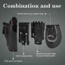 3PCS QLS Kit Quick Locking System Kit, QLS Receiver Plate Platform Attachment for Duty Holster Locking Fork Connect Drop Leg Holster Mid-Ride