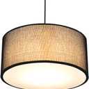 Lampshade Diffuser, 17.5" Diameter Round Diffuser Lamp Shade for Drum Style Lampshades Pendants Softening Light, DIY Light Fits 18-20" Openings, Frosted White Acrylic