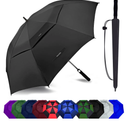 Golf Umbrella Large 62/68/72 Inch, Extra Large Oversize Double Canopy Vented Windproof Waterproof Umbrella, Automatic Open Golf Umbrella for Men and Women and Family.