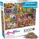 Puzzles for Adults 1000 Pieces  Buffalo Games The Library of Dogs by Aimee Stewart, Challenging 1000 Piece Puzzle for Adults with Poster, Premium Jigsaw Puzzle Made in The USA