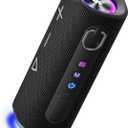 MIATONE Bluetooth Speaker 40W BT 6.0 Outdoor Portable Bluetooth Speakers with 3 EQ,Deep Bass,24H Playtime TWS,IPX7 Waterproof Shower Speakers Bluetooth Wireless Portable Speaker for Party/Beach-Black