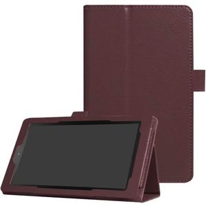 Smart Cover for Amazon Kindle All New Fire 7 7th / 9th GenerationUltra Slim Folio Stand Leather Case Cover with Auto Sleep/Wake Up Function for Kindle Fire HD7 7" (2017/2019 Release) (Li-Brown)