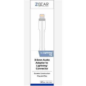 ZGEAR Audio Adapter 3.5mm Audio Lightning Connector