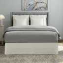 Today's Home Classic Tailored, Microfiber, 14" Drop Length Bed Skirt Dust Ruffle, Twin, Ivory TOH25014IVOR01
