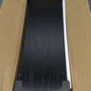 VASAGLE Slim Rolling Cart, 4-Tier Storage Cart, Narrow Cart with Handle, 5.1 Inches Deep, Metal Frame, for Kitchen, Dining Room, Living Room, Home Office, Ebony Black and Classic Black ULRC032B04