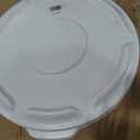 Rubbermaid Commercial Products BRUTE Heavy-Duty Round Trash/Garbage Lid, 10-Gallon, White, Outdoor Waste Container for Home/Garage/Mall/Office/Stadium/Bathroom
