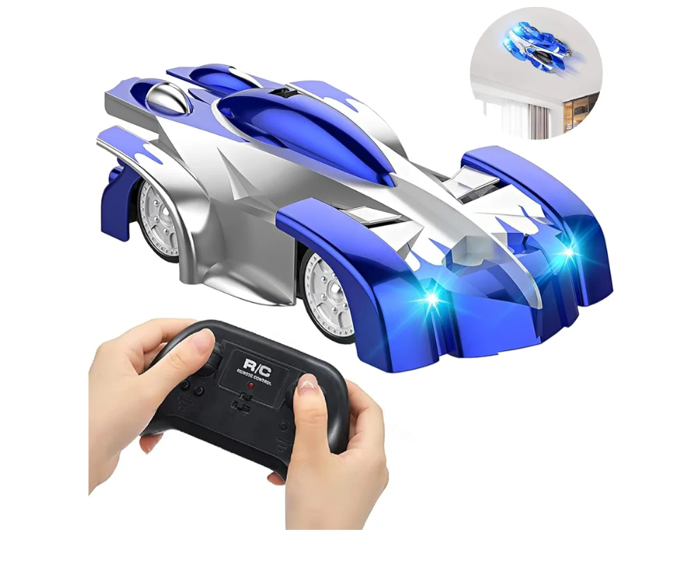 RC Cars for Kids Remote Control Car Toys with Wall Climbing, Low Power Protection, Dual Mode,360°Rotating Stunt, Rechargeable High Speed Mini Toy Vehicles with HeadLights Gifts for Boys Girls (Blue)