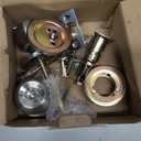 BESTTEN 2 Pack Keyed Same Exterior Door Knobs and Single Cylinder Deadbolts Combo Set, Keyed Alike Entry Door Knobs with Locks and Keys for Entrance and Front Door, Satin Nickel