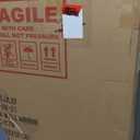 Rectangle Vanity Mirror, 24"x18" Geometric Art Deco Mirror with Metal Frame, Modern Elegant Wall Mirrors for Living Room Bathroom Bedroom Entryway, Hangs Vertically or Horizontally (Black)