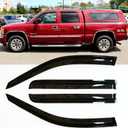 4pcs Original Shatterproof Rainproof Side Window Wind Deflectors for Silverado/Sierra 00-06,Outside Mount Rain Guard Set,Window Visors for Car,Vent Deflector for 00-06 Escalade ESV/Ext 1500/2500 94355