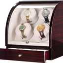Watch Winder For 4 Watches + 3 Storage Slots, LCD Touch Screen