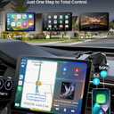 11" Extra Large Wireless Apple CarPlay Screen for Car  Ultra-Slim 0.16 Inch Touchscreen Car Stereo with Android Auto, 4K Dash Cam, 1080p Backup Camera, GPS, Mirror Link, Voice Control