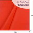 Red Aisle Runner - Professional-Grade Nylon, Includes Tape Double-Sided Adhesive - Disposable Scroll Pattern Runner Great for Indoor Events or Weddings, Prom, Hollywood Parties