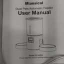Automatic Cat Feeder for 2 Cats,6 Meals/Day,12 Portions/Meal,Dual Power Double Bowls,Dry Pet Food Autofeeder,10S Voice Record,Flexible Programmable Schedule Timer(White,Stainless Dual Bowls)