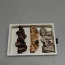 Blissy Silk Scrunchies (3 Pack) - 100% Pure Mulberry Silk - 22 Momme 6A High-Grade Fibers Scrunchie for Straight & Curly Hair - Preventing Breakage, Tangling, & Creasing Blissy Scrunchies - Taupe Cinnamon, Brown