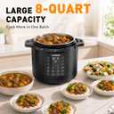 CARORI 8QT Electric Pressure Cooker, 13-in-1 Multi-Cooker,Stainless Steel