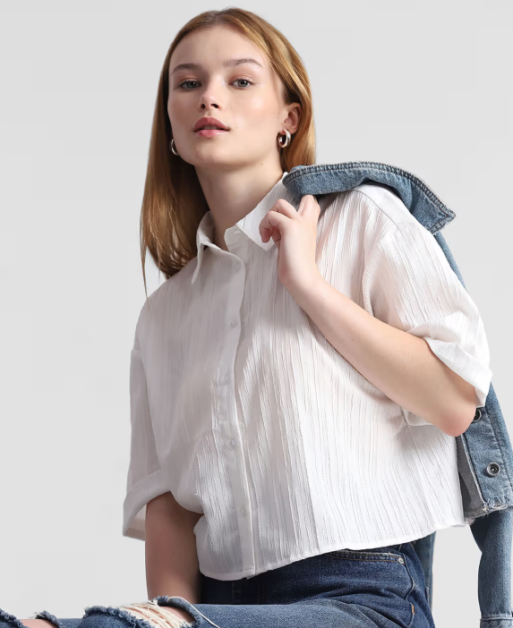 White women shirt, Size M