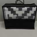 OLANLY Waterproof Outdoor Rug 5x8 ft, Outdoor Plastic Straw Rug for Camping, RV Mat Outside, Indoor Outdoor Carpet for Porch, Deck, Backyard, Balcony, Picnic, Black & White