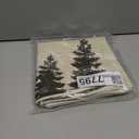 CXMEIFLY Christmas Pillow Covers 16x16 Inch Set of 2 Cream Black Christmas Tree Snowflakes Decor Throw Pillows Winter Xmas Holiday Outdoor Cushion Cases for Couch Bed Decorations