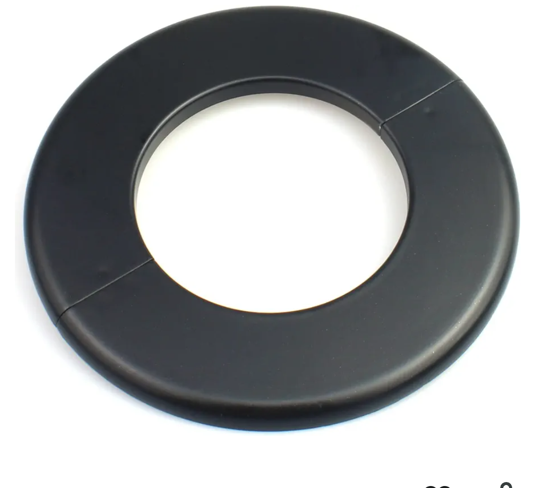 3.0 Inch ABS Wall Split Flange Self-Adhesive Tape Round Escutcheon Plate Cover for Water Pipe Faucet Decoration Accessories
