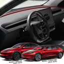 Real Carbon Fiber Dashboard for Tesla Model 3 Highland(2024-2025) /Model Y Juniper(2025-2026) 100% Carbon Fiber 1 Pack