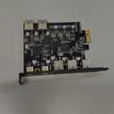 XRIKUI PCIe to USB 3.0 5X USB-A and 2X USB-C Ports Expansion Card,PCI Express Internal USB 3 Hub Converter for Desktop PCS Riser Card