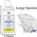 SWATOM Cruise Luggage Tags for Suitcases 4 Sets Carnival, NCL, Princess & MSC Waterproof Clear Luggage Bag Tag Holders for 2025 & 2026 Cruise Ships Essentials