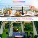 Fly Fans for Tables Rechargeable, Flies Fan to Keep Flies Away by Soft Blades, Food Fans for Camping, Picnic, Fishing, 4PCS, BlackParty Essentials Picnic Accessories for Outside