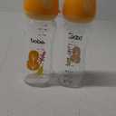 YOHKOH Natural Glass Baby Bottle with Natural Response Nipple, Newborn Anti-Colic Baby Bottles, Wide Neck Mushroom Cap Baby Bottle, Clear (8.8oz (Pack of 2)