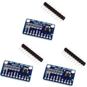 HiLetgo 3pcs ADS1115 16 Bit 16 Byte 4 Channel I2C IIC Analog-to-Digital ADC PGA Converter with Programmable Gain Amplifier High Precision ADC Converter Development Board for Arduino Raspberry Pi