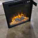 27 Electric Fireplace Mantel Freestanding Electric Fireplace, Remote Control, Adjustable Led Flame, 750W/1500w White (Cream)