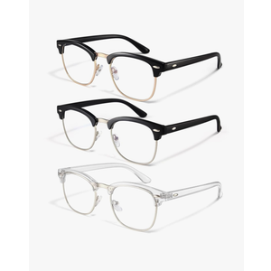 racico Computer Blue Light Blocking Glasses Blue Light Glasses Men Women, Anti Blu-Ray Clear Gaming Glasses Lenses