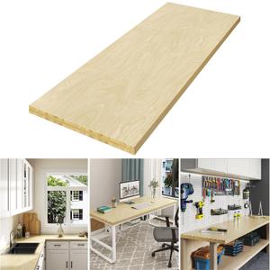 LOVMOR Butcher Block CounterTop, Solid Wood Countertop for DIY, Washer Dryer, Island, Kitchen Countertop, 72" L x 25.56" W x 1.5" Thick