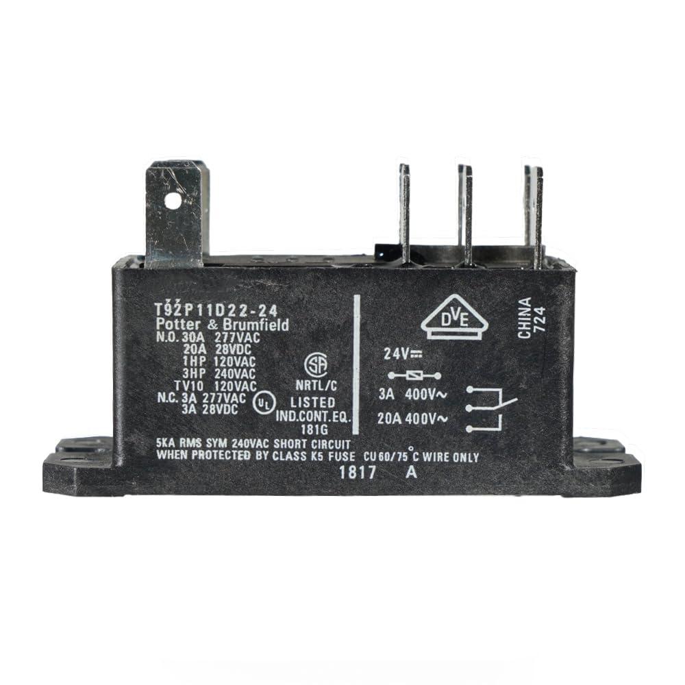 T92P11D22-24 24VDC 2 Form C Quick Connect 30A 8Pins DC Voltage DPDT Power Relay