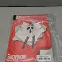 Morph Ghost Costume Adult Women Spooky Ghosts Costume White Ghost Poncho Hooded Cape Adult Spooky Halloween Costumes for Womens