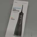 Water Flosser for Teeth Cleaning, 300ML Portable Cordless Oral Irrigator with DIY Strength, 4 Modes, IPX7 Waterproof & 30-Day Battery, 2-Min Smart Timer for Home/Travel Dental Care (Black)